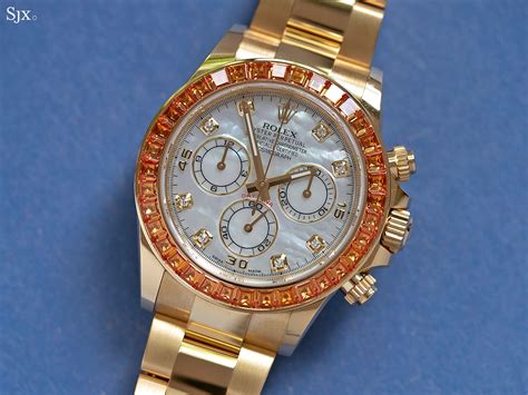 orange sapphire rolex|Rolex day date 40 series.